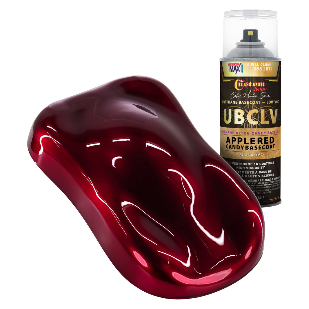 UCB Urethane Ultra Candy Basecoat - Apple Red Candy Basecoat- Spray Can