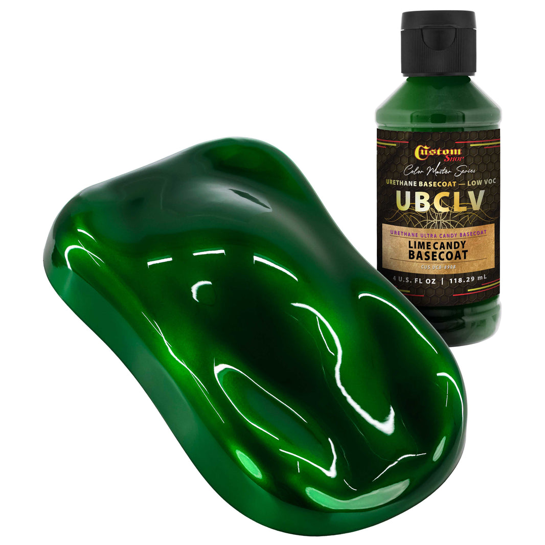 UCB Urethane Ultra Candy Basecoat - Lime Candy Basecoat - 4-Ounce Ready to Spray Bottle