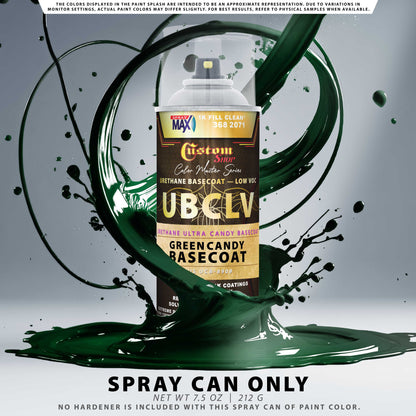 UCB Urethane Ultra Candy Basecoat - Green Candy Basecoat- Spray Can