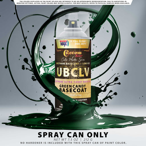 Custom Shop UCB Urethane Ultra Candy Basecoat - Green Candy Basecoat- Spray Can