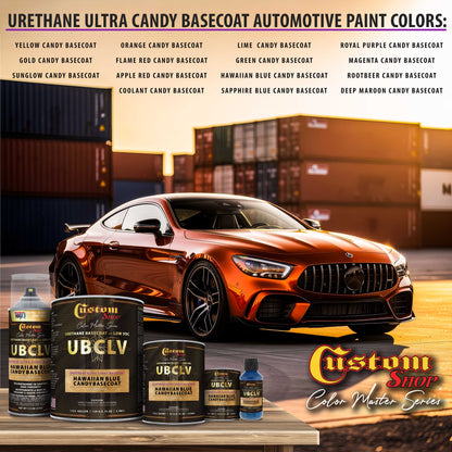 UCB Urethane Ultra Candy Basecoat - Hawaiian Blue Candy Basecoat- Gallon