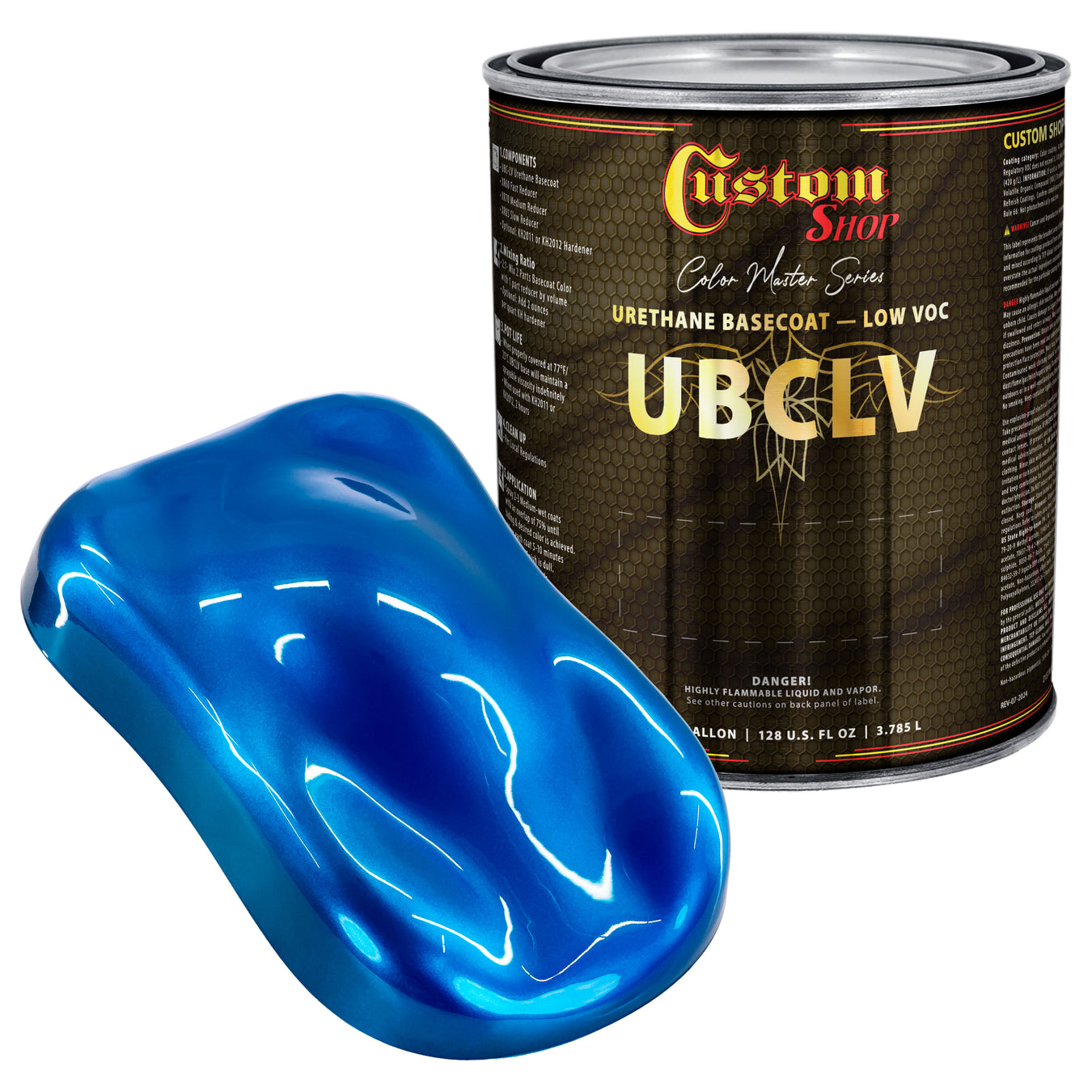 UCB Urethane Ultra Candy Basecoat - Hawaiian Blue Candy Basecoat