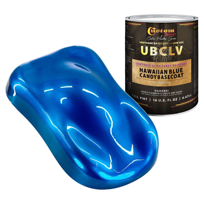UCB Urethane Ultra Candy Basecoat - Hawaiian Blue Candy Basecoat- Pint