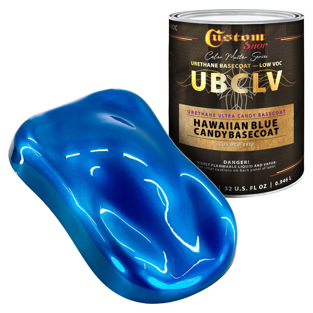 UCB Urethane Ultra Candy Basecoat - Hawaiian Blue Candy Basecoat- Quart