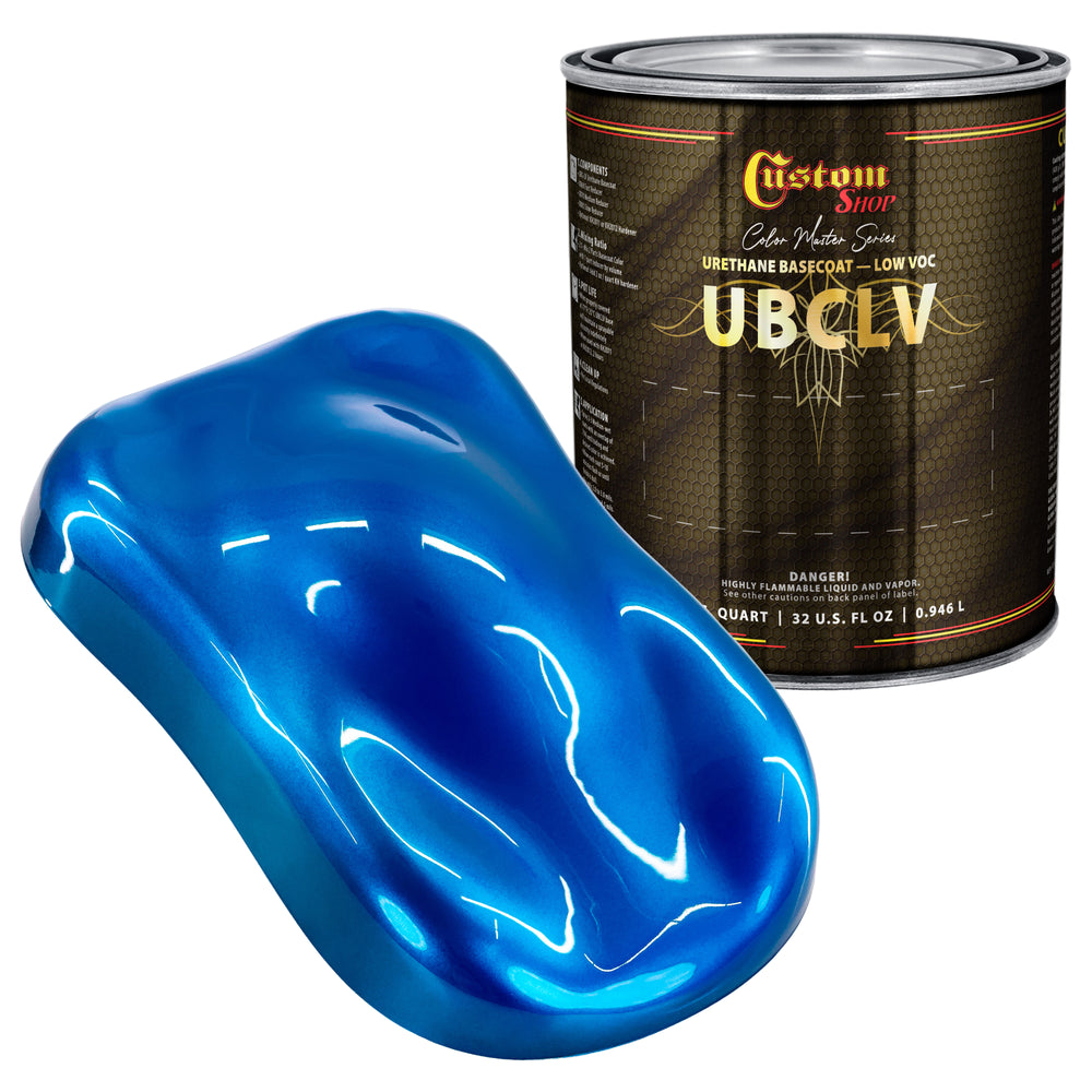 Custom Shop UCB Urethane Ultra Candy Basecoat - Hawaiian Blue Candy Basecoat- Quart