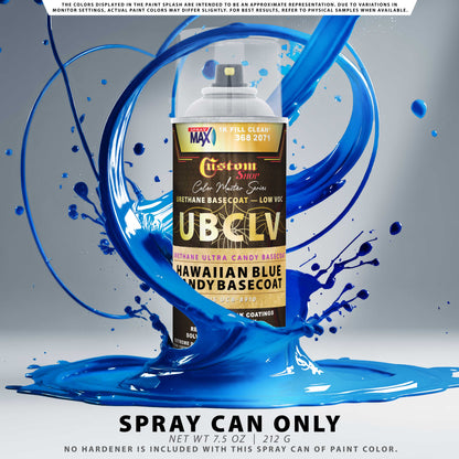 UCB Urethane Ultra Candy Basecoat - Hawaiian Blue Candy Basecoat- Spray Can