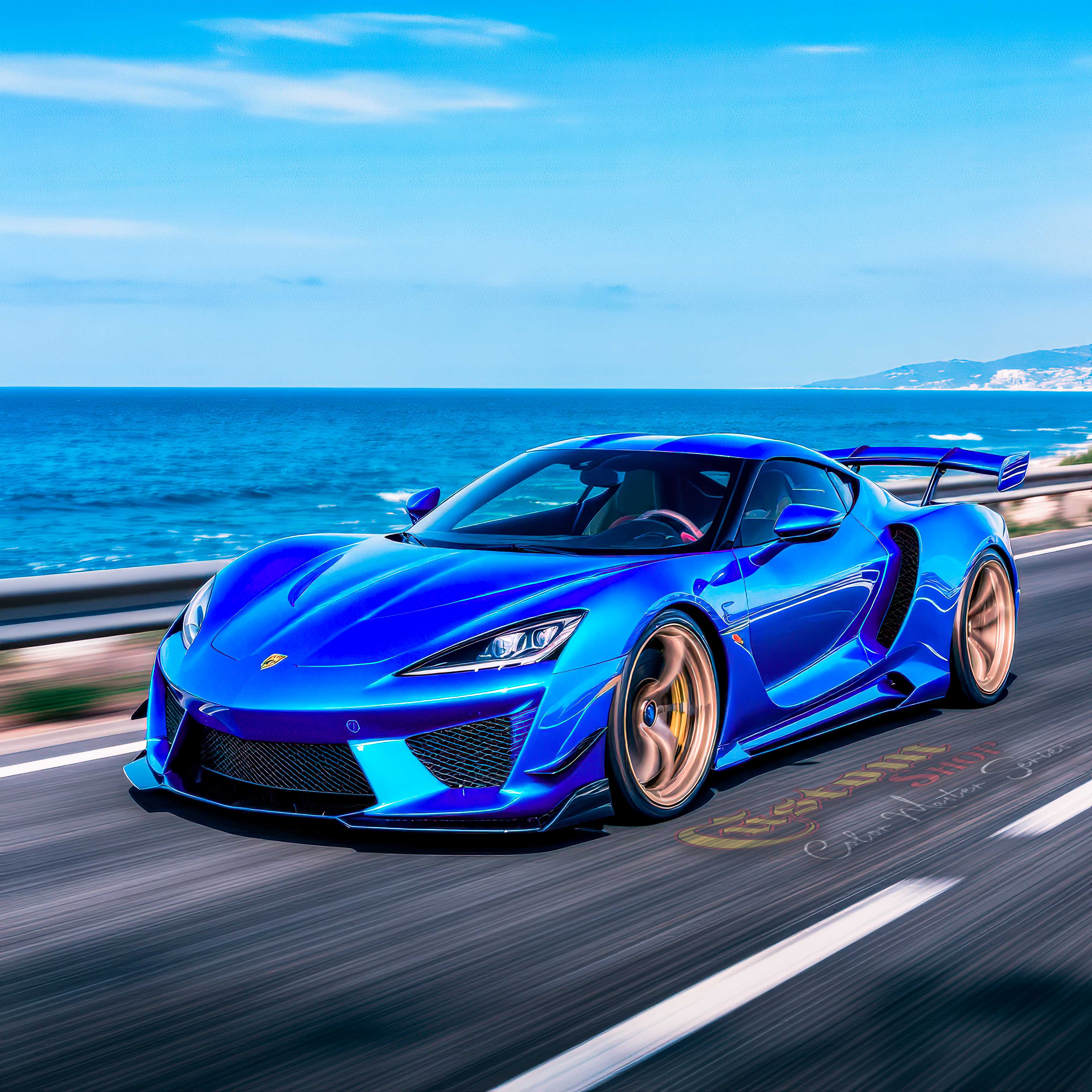 UCB Urethane Ultra Candy Basecoat - Sapphire Blue Candy Basecoat