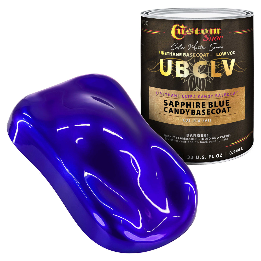 UCB Urethane Ultra Candy Basecoat - Sapphire Blue Candy Basecoat- Quart