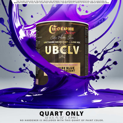 UCB Urethane Ultra Candy Basecoat - Sapphire Blue Candy Basecoat- Quart