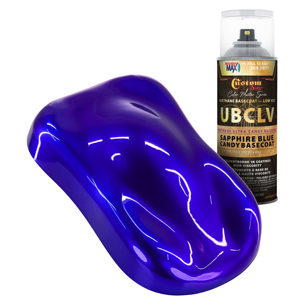 UCB Urethane Ultra Candy Basecoat - Sapphire Blue Candy Basecoat- Spray Can