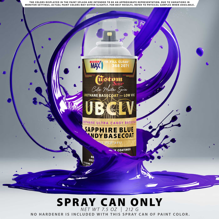 Custom Shop UCB Urethane Ultra Candy Basecoat - Sapphire Blue Candy Basecoat- Spray Can