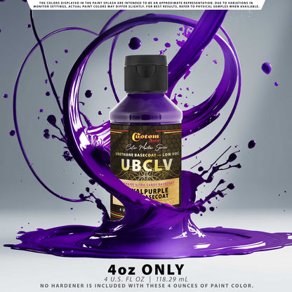 UCB Urethane Ultra Candy Basecoat - Royal Purple Candy Basecoat - 4-Ounce Ready to Spray Bottle