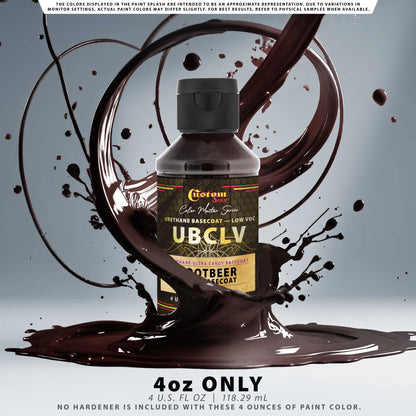 UCB Urethane Ultra Candy Basecoat - Rootbeer Candy Basecoat - 4-Ounce Ready to Spray Bottle