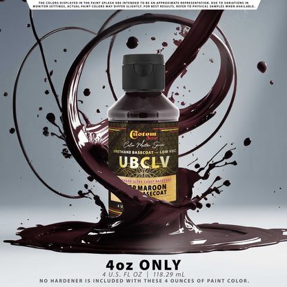 UCB Urethane Ultra Candy Basecoat - Deep Maroon Candy Basecoat - 4-Ounce Ready to Spray Bottle