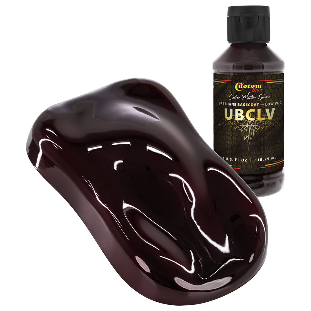 Custom Shop UCB Urethane Ultra Candy Basecoat - Deep Maroon Candy Basecoat- 4-Ounce Bottle