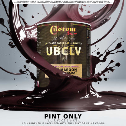 UCB Urethane Ultra Candy Basecoat - Deep Maroon Candy Basecoat- Pint