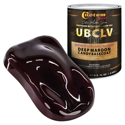 UCB Urethane Ultra Candy Basecoat - Deep Maroon Candy Basecoat- Quart