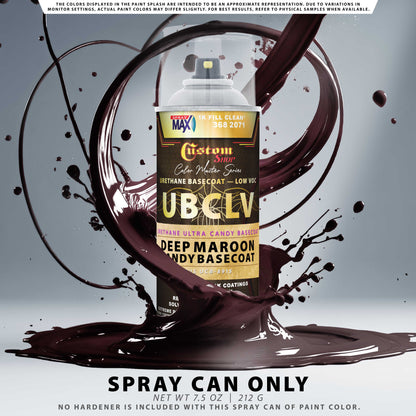 UCB Urethane Ultra Candy Basecoat - Deep Maroon Candy Basecoat- Spray Can