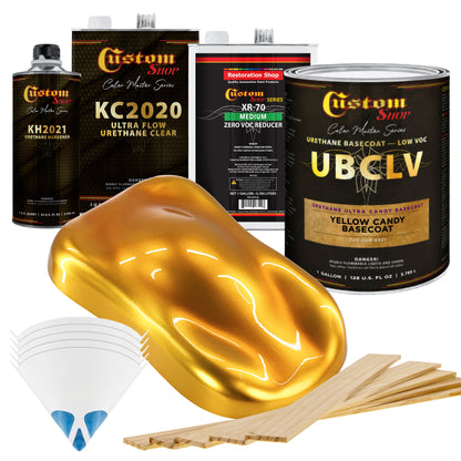 UCB Urethane Ultra Candy Basecoat - Yellow Candy Basecoat- Gallon Ultra Flow Kit