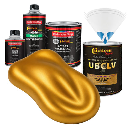 UCB Urethane Ultra Candy Basecoat - Yellow Candy Basecoat- Quart Matte Kit