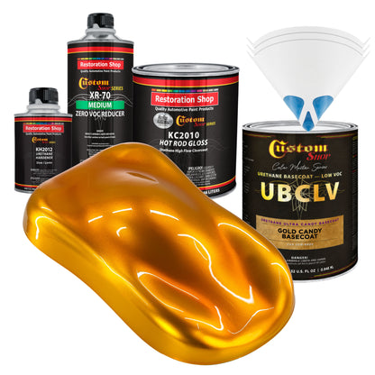 UCB Urethane Ultra Candy Basecoat - Gold Candy Basecoat- Quart Gloss Kit