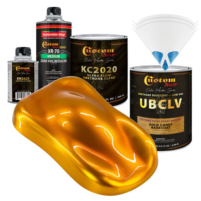 UCB Urethane Ultra Candy Basecoat - Gold Candy Basecoat- Quart Ultra Flow Kit