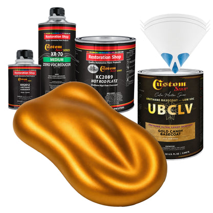 UCB Urethane Ultra Candy Basecoat - Gold Candy Basecoat- Quart Matte Kit
