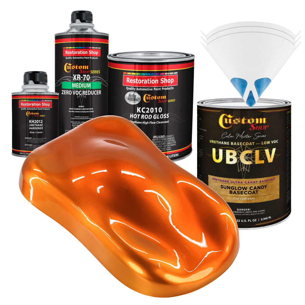 UCB Urethane Ultra Candy Basecoat - Sunglow Candy Basecoat- Quart Gloss Kit