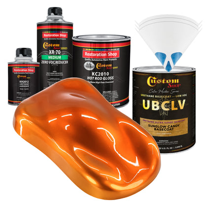UCB Urethane Ultra Candy Basecoat - Sunglow Candy Basecoat- Quart Gloss Kit