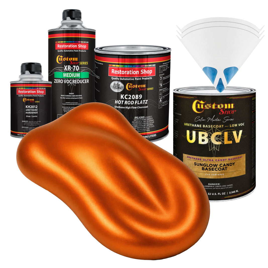 UCB Urethane Ultra Candy Basecoat - Sunglow Candy Basecoat- Quart Matte Kit