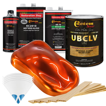 UCB Urethane Ultra Candy Basecoat - Orange Candy Basecoat- Gallon Gloss Kit