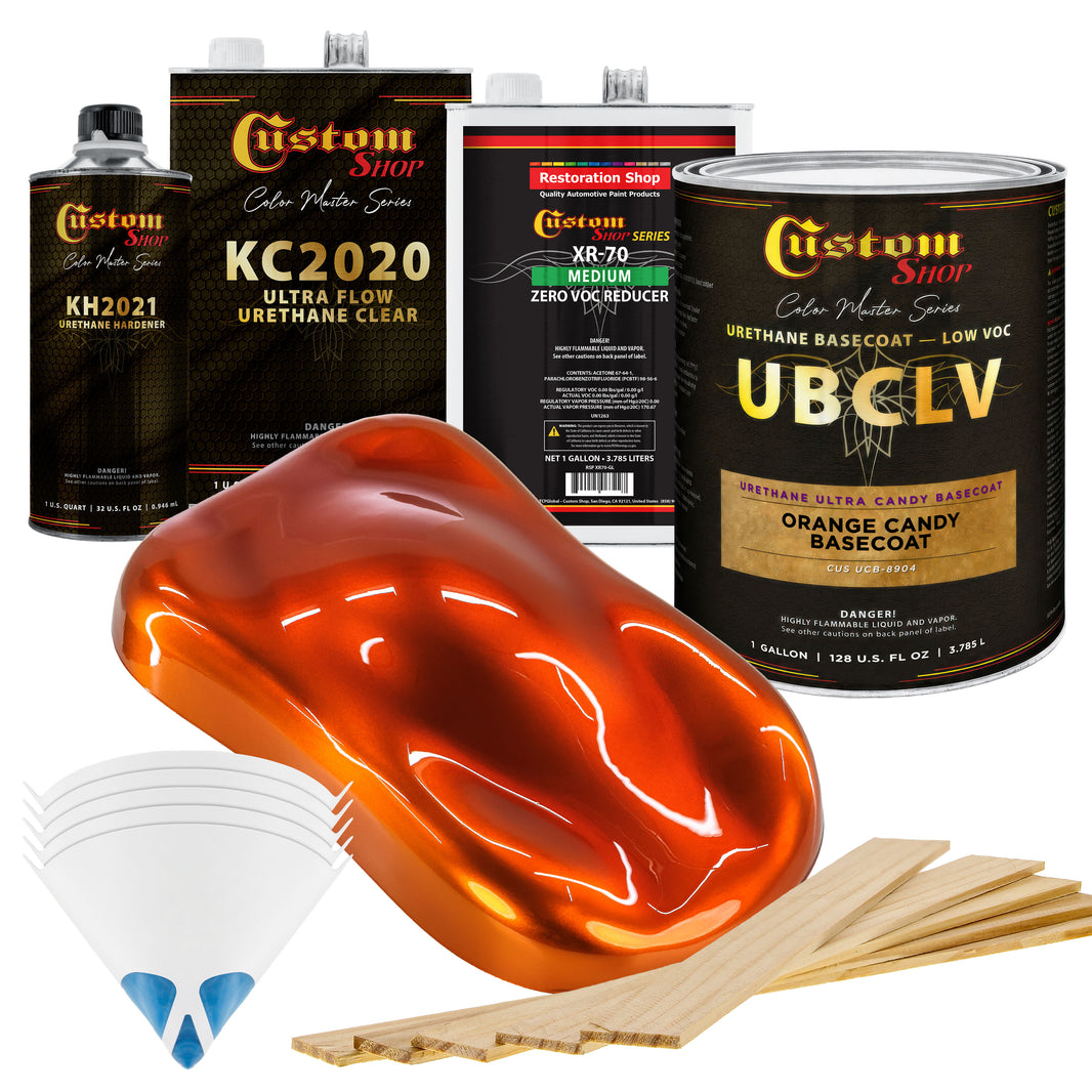UCB Urethane Ultra Candy Basecoat - Orange Candy Basecoat- Gallon Ultra Flow Kit