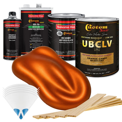 UCB Urethane Ultra Candy Basecoat - Orange Candy Basecoat- Gallon Matte Kit