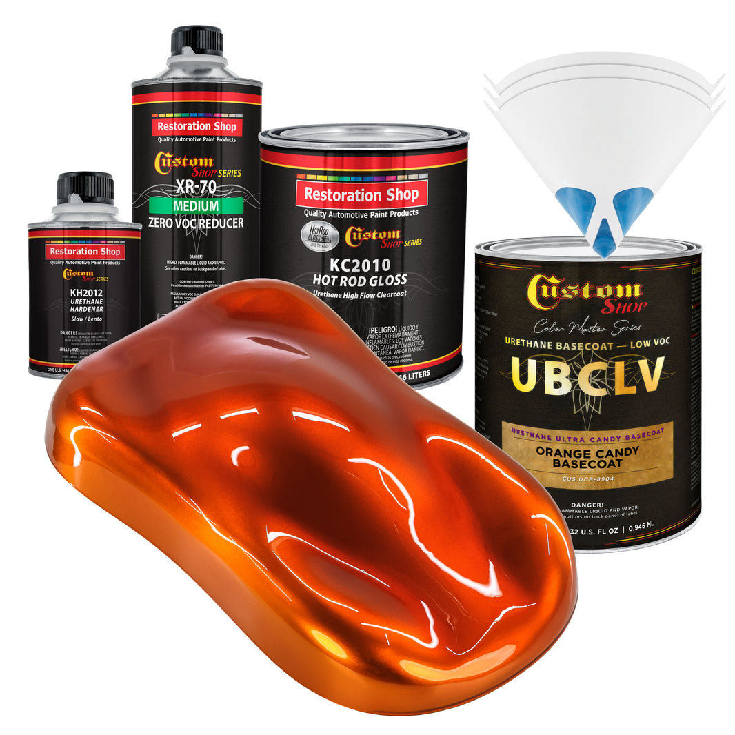 UCB Urethane Ultra Candy Basecoat - Orange Candy Basecoat- Quart Gloss Kit