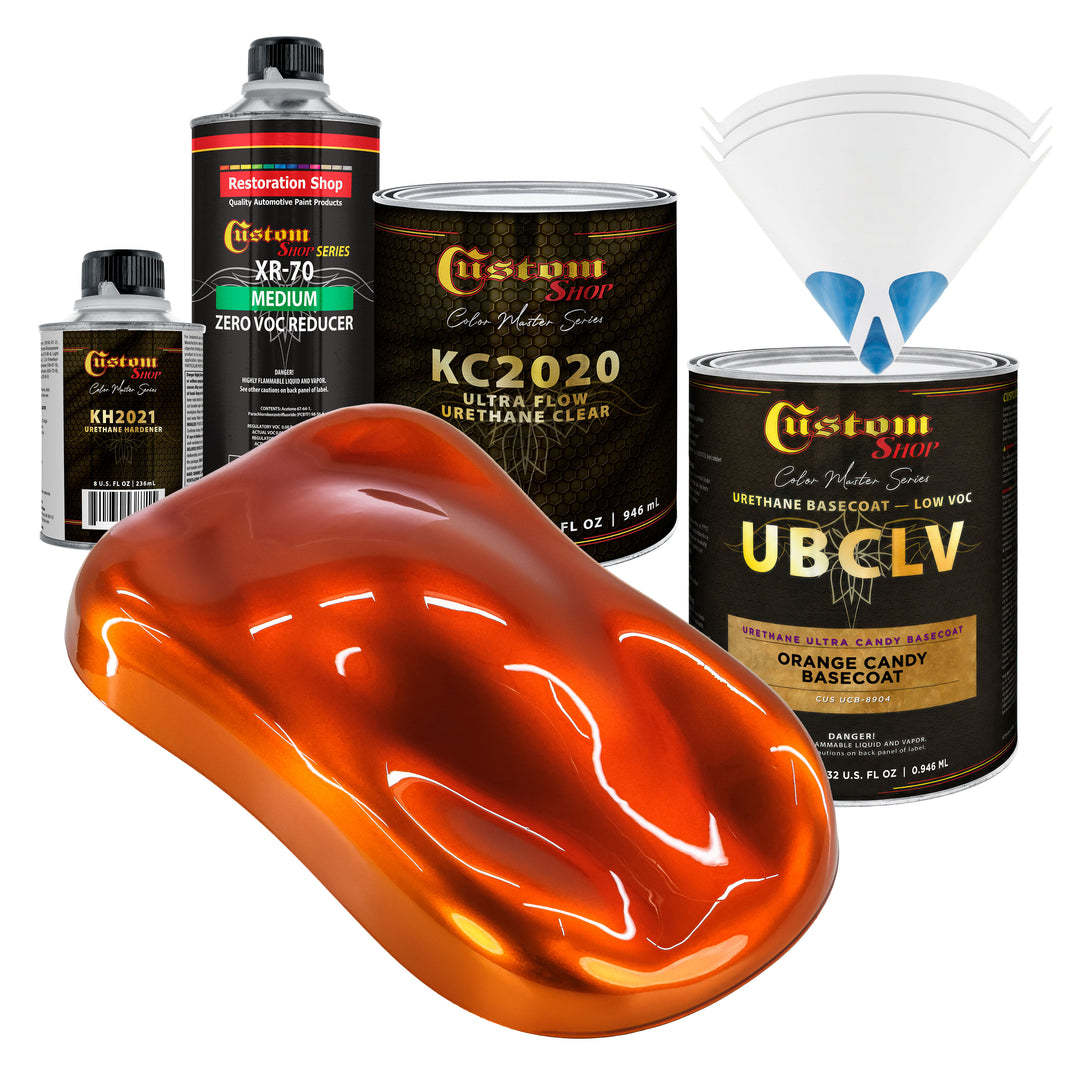 UCB Urethane Ultra Candy Basecoat - Orange Candy Basecoat- Quart Ultra Flow Kit