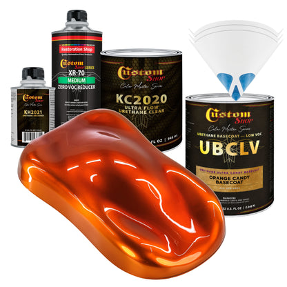 UCB Urethane Ultra Candy Basecoat - Orange Candy Basecoat- Quart Ultra Flow Kit