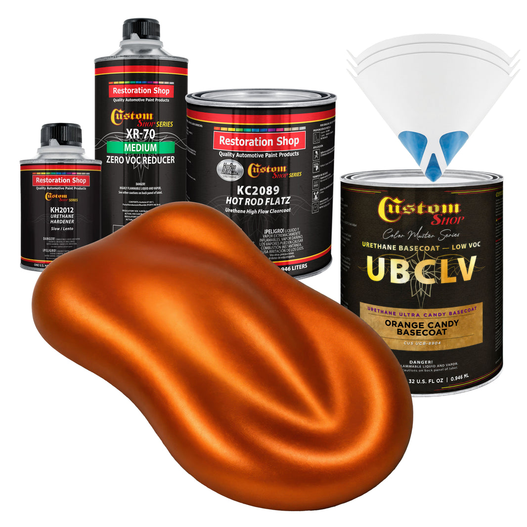 UCB Urethane Ultra Candy Basecoat - Orange Candy Basecoat- Quart Matte Kit