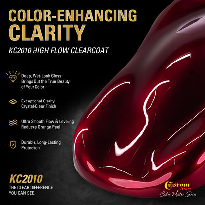 UCB Urethane Ultra Candy Basecoat - Apple Red Candy Basecoat- Quart Gloss Kit