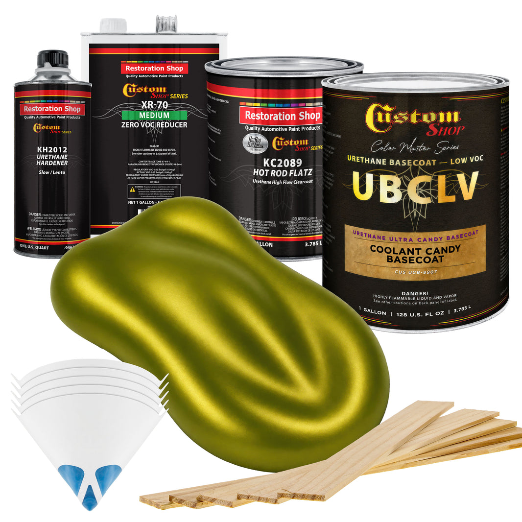 UCB Urethane Ultra Candy Basecoat - Coolant Candy Basecoat- Gallon Matte Kit