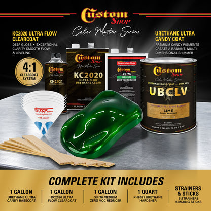 UCB Urethane Ultra Candy Basecoat - Lime Candy Basecoat- Gallon Ultra Flow Kit