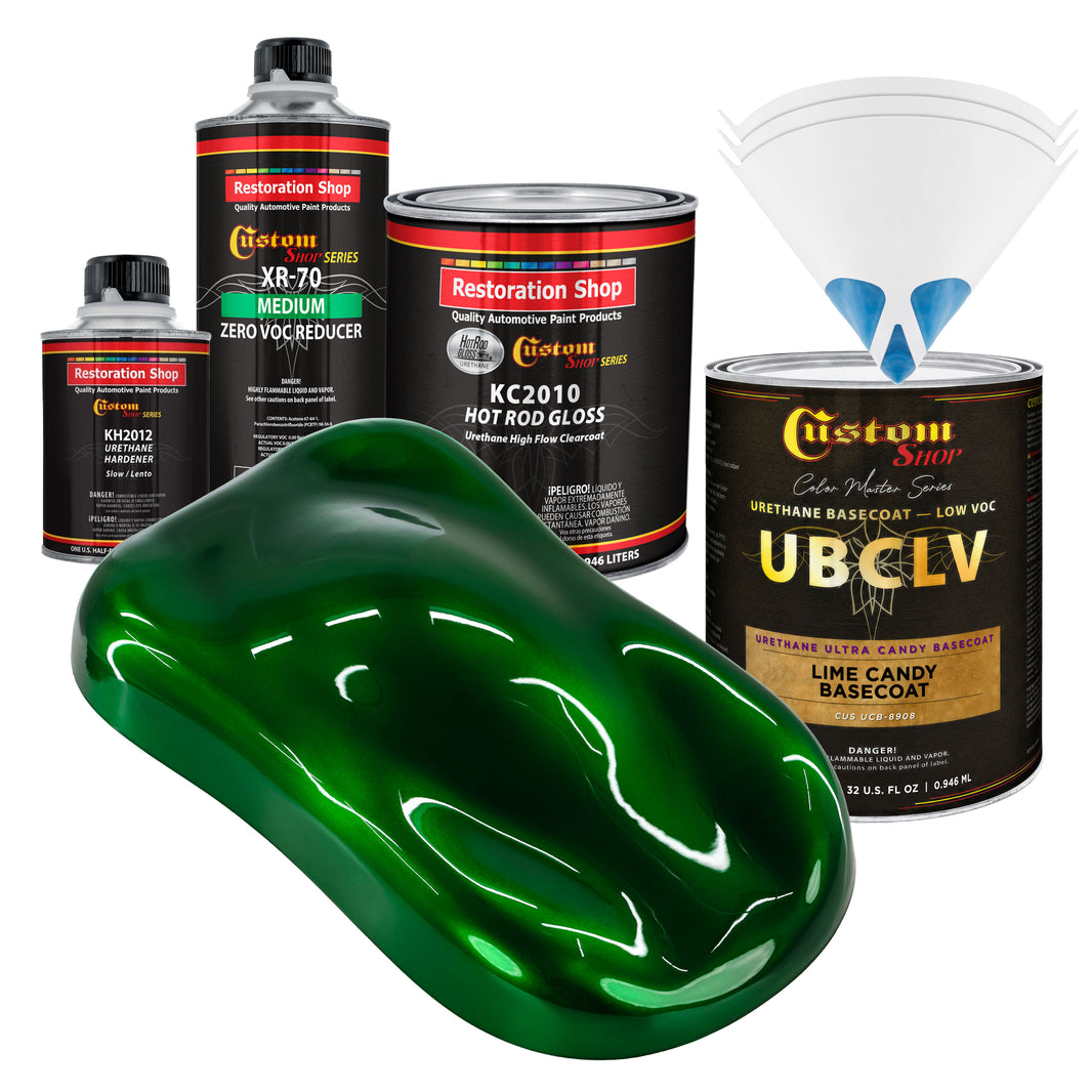 UCB Urethane Ultra Candy Basecoat - Lime Candy Basecoat- Quart Gloss Kit
