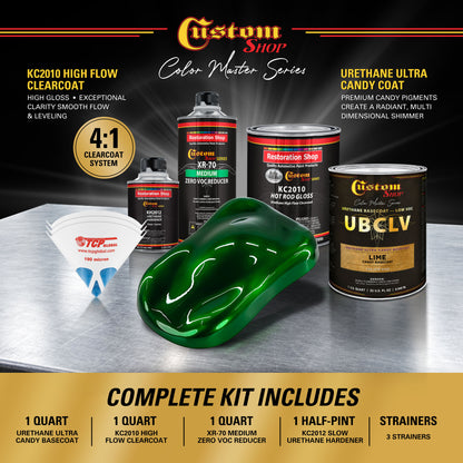 UCB Urethane Ultra Candy Basecoat - Lime Candy Basecoat- Quart Gloss Kit