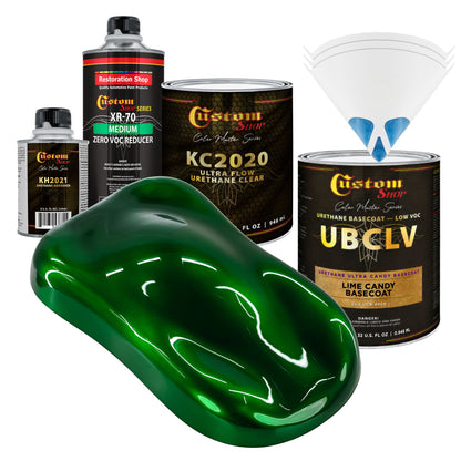 UCB Urethane Ultra Candy Basecoat - Lime Candy Basecoat- Quart Ultra Flow Kit