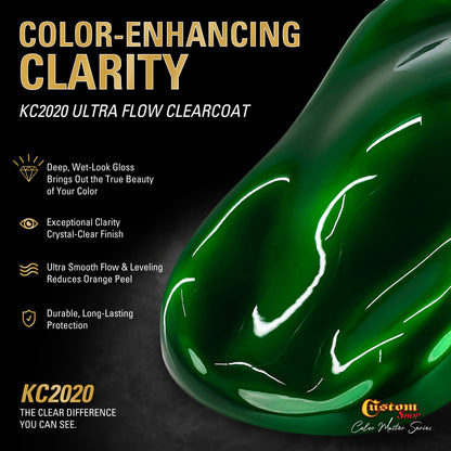 UCB Urethane Ultra Candy Basecoat - Lime Candy Basecoat- Quart Ultra Flow Kit