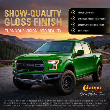 UCB Urethane Ultra Candy Basecoat - Lime Candy Basecoat- Quart Ultra Flow Kit