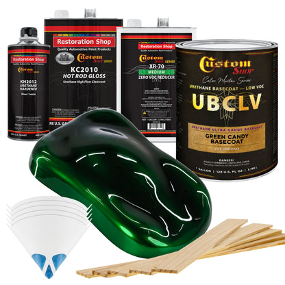 UCB Urethane Ultra Candy Basecoat - Green Candy Basecoat- Gallon Gloss Kit