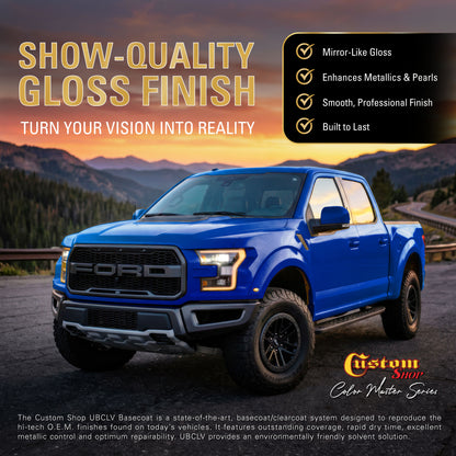 UCB Urethane Ultra Candy Basecoat - Hawaiian Blue Candy Basecoat- Gallon Gloss Kit