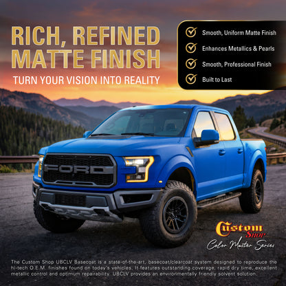 UCB Urethane Ultra Candy Basecoat - Hawaiian Blue Candy Basecoat- Gallon Matte Kit