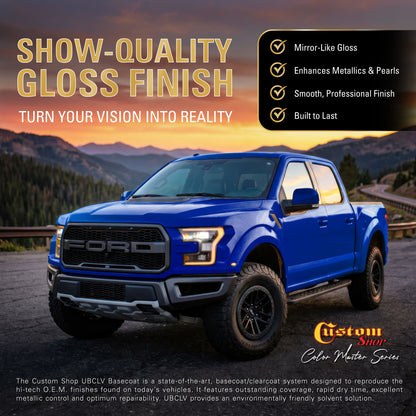 UCB Urethane Ultra Candy Basecoat - Hawaiian Blue Candy Basecoat- Quart Ultra Flow Kit