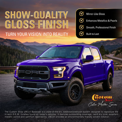 UCB Urethane Ultra Candy Basecoat - Sapphire Blue Candy Basecoat- Gallon Gloss Kit
